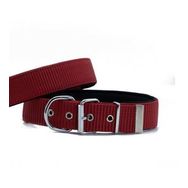 Doggie Konfor Dokuma Kırmızı 3x42- 50 cm Boyun Tasması