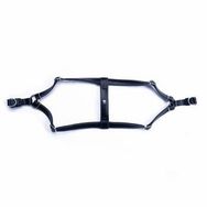 Doggie Konfor Ronin Deri Siyah 2x45-55 cm Köpek Göğüs Tasması