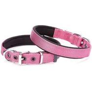 Doggie Konforlu Dokumadan El Yapımı Kemik Süslü Mor 2x30-35 cm Köpek Boyun Tasması