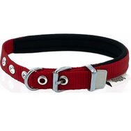 Doggie Konforlu Dokumadan El Yapımı Kırmızı 1.5x25-30 cm Köpek Boyun Tasması