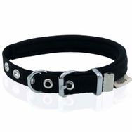 Doggie Konforlu Dokumadan El Yapımı Siyah 1.5x20-25 cm Köpek Boyun Tasması