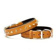 Doggie Konforlu El Yapımı Çivili Kamel 2x35-40 cm Köpek Boyun Tasması