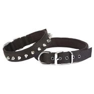 Doggie Konforlu El Yapımı Çivili Siyah 3x42-50 cm Köpek Boyun Tasması