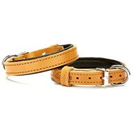 Doggie Konforlu El Yapımı Kamel 3.5x47-55 cm Köpek Boyun Tasması