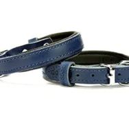 Doggie Konforlu El Yapımı Lacivert 1.5x20-25 cm Köpek Boyun Tasması