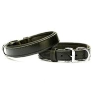 Doggie Konforlu El Yapımı Rivetli Siyah 2.5x37-45 cm Köpek Boyun Tasması