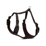Doggie Large Siyah 2x55 65 cm Havalı Dokuma Köpek Göğüs Tasması