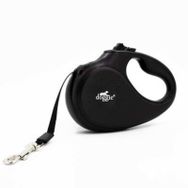 Doggie Master Serisi Siyah 25 kg / 5 mt Otomatik Uzatma Tasması