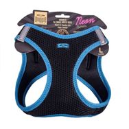 Doggie Mavi L 42-48 cm Havalı Dokuma Neon Serisi Küçük Irk Köpek Göğüs Tasması