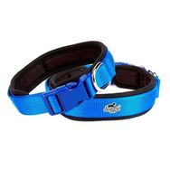 Doggie Medium Mavi 2x35 45 cm Havalı Dokuma Köpek Boyun Tasması