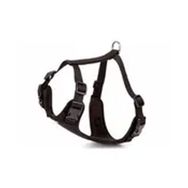 Doggie Medium Siyah 2x45 55 cm Havalı Dokuma Köpek Göğüs Tasması