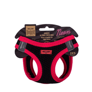 Doggie Pembe 2XS-26-30 cm Havalı Dokuma Neon Serisi Küçük Irk Köpek Göğüs Tasması
