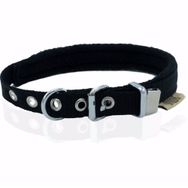 Doggie Polar Dokumadan El Yapımı Siyah 1.5x20-25 cm Köpek Boyun Tasması