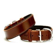 Doggie SBT-3010 Kahve Yumuşak Doku Deri Boyun Tasması