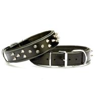 Doggie Siyah 4x47-55 cm Small Güçlü Deri Köpek Çivili Boyun Tasması