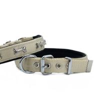 Doggie Small 2x30-35 cm Haki Comfort Dokuma Kemikli Köpek Boyun Tasması