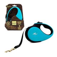 Doggie Soft Royal 12 kg 3 mt Açık Mavi Xsmall Otomatik Köpek Uzatma Tasması