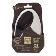 Doggie Soft Royal 12 kg 3 mt Beyaz Xsmall Otomatik Köpek Uzatma Tasması
