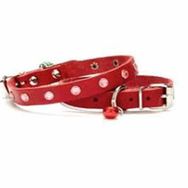 Doggie TKT-08-K 1.0x19 cm Kırmızı Small Taşlı Kedi ve Yavru Köpek Tasması