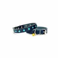 Doggie TKT-15-MV 1.5x29 cm Mavi XLarge Taşlı Kedi ve Yavru Köpek Tasması