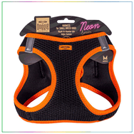 Doggie Turuncu XS 30-34 cm Havalı Dokuma Neon Serisi Küçük Irk Köpek Göğüs Tasması