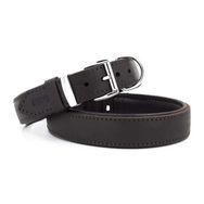 Doggie Yağlı Deri Medium Kahverengi Large 3x42-50 cm Köpek Boyun Tasması