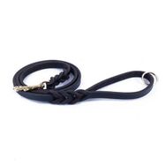 Doggie Yağlı Derili 4 Örgülü Kahverengi Small 1.4x150 cm Köpek Eğitim Gezdirme Kayışı
