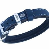 Doggie Yumuşak Firstclass Royalblue 1,5x25-30 cm Deri Köpek Boyun Tasması