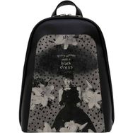 Dogo Black Dress Tasarım Kadın Vegan Deri Siyah Sırt Çantası