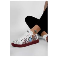 Dogo Kadın Vegan Deri Beyaz Magic in The Air Tasarım Sneakers