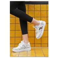 Dogo Kadın Vegan Deri Beyaz Never Say Never Tasarım Sneakers