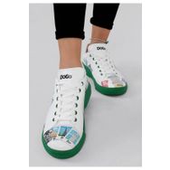 Dogo Kadın Vegan Deri Beyaz Ready to Travel Tasarım Sneakers