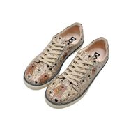 Dogo Kadın Vegan Deri Beyaz Spirit Animal Tasarım Sneakers