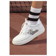 Dogo Kadın Vegan Deri Beyaz The Wise Owl Tasarım Sneakers