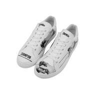 Dogo Kadın Vegan Deri Mavi All Roads Lead to Rome Tasarım Sneakers