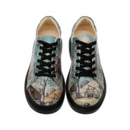 Dogo Kadın Vegan Deri Mavi Back İn Town Tasarım Sneakers