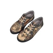 Dogo Vegan Deri Siyah Pattern Thuglife Tasarım Kadın Sneakers
