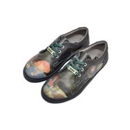 Dogo Vegan Deri Turkuaz Tabby Cats Tasarım Kadın Sneakers