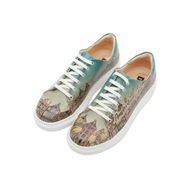 Dogo Vegan Deri Yeşil Koala Hug Tasarım Kadın Sneakers