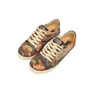 Dogo Vegan Deri Yeşil Tulipa Tasarım Kadın Sneakers