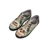 Dogo Vegan Deri Yeşil Wanna Cuddle Tasarım Kadın Sneakers