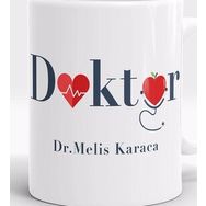 Doktor Tasarimli Kişiye Özel Kupa Bardak