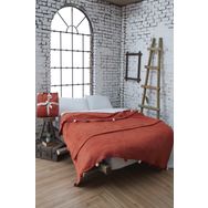 Dolce Bonita Home 150x200 Kiremit Ponponlu Tek Kişilik Pike Battaniye