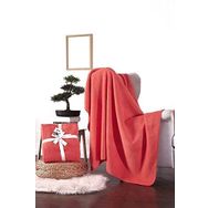 Dolce Bonita Home Basic Nar Çiçeği 127x155 cm Pamuklu Tv Battaniye