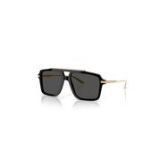 Dolce & Gabbana DG 4477 50187 56 Pilot Siyah Kombine Erkek Güneş Gözlüğü