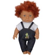 Dollz'n More Yeşil Dinozor 35 cm Salopetli Curly Bebek