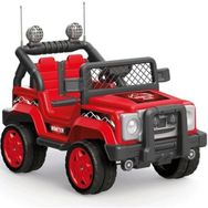 Dolu Oyuncak 8081 Hunter 12V Ateş Kırmızısı Uzaktan Kumandalı Işıklı 4 Tekerli Akülü Araba