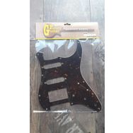 Domo Guitar Factory STP-2TOR-B Tortoise Shell Hss Strat Pickguard