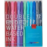 Dong-A My Color 12 Renk 2 Çift Taraflı Keçeli Kalem