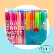Dong-A My Color 36 Renk 2 Çift Taraflı Keçeli Kalem